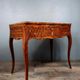 Dame dressing table with Louis XV style flap inlaid in precious wood NINETEENTH
