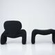 Fauteuil et repose-pieds Djinn par Olivier Mourgue pour Airborne