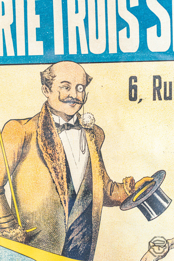 Former Orleans Chapelery Advertising Poster 1900