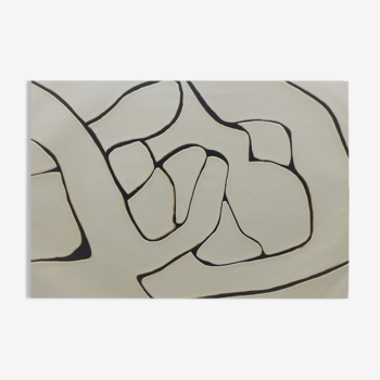 MARCA-RELLI Conrad, Composition 15, 1977. Etching and aquatint signed