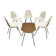 Vintage Herman Miller Fiberglass DSX dining chairs Charles & Ray Eames