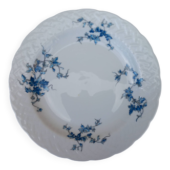 Plat de service rond porcelaine Bernardaud- modèle Saint-Saens- Années 70