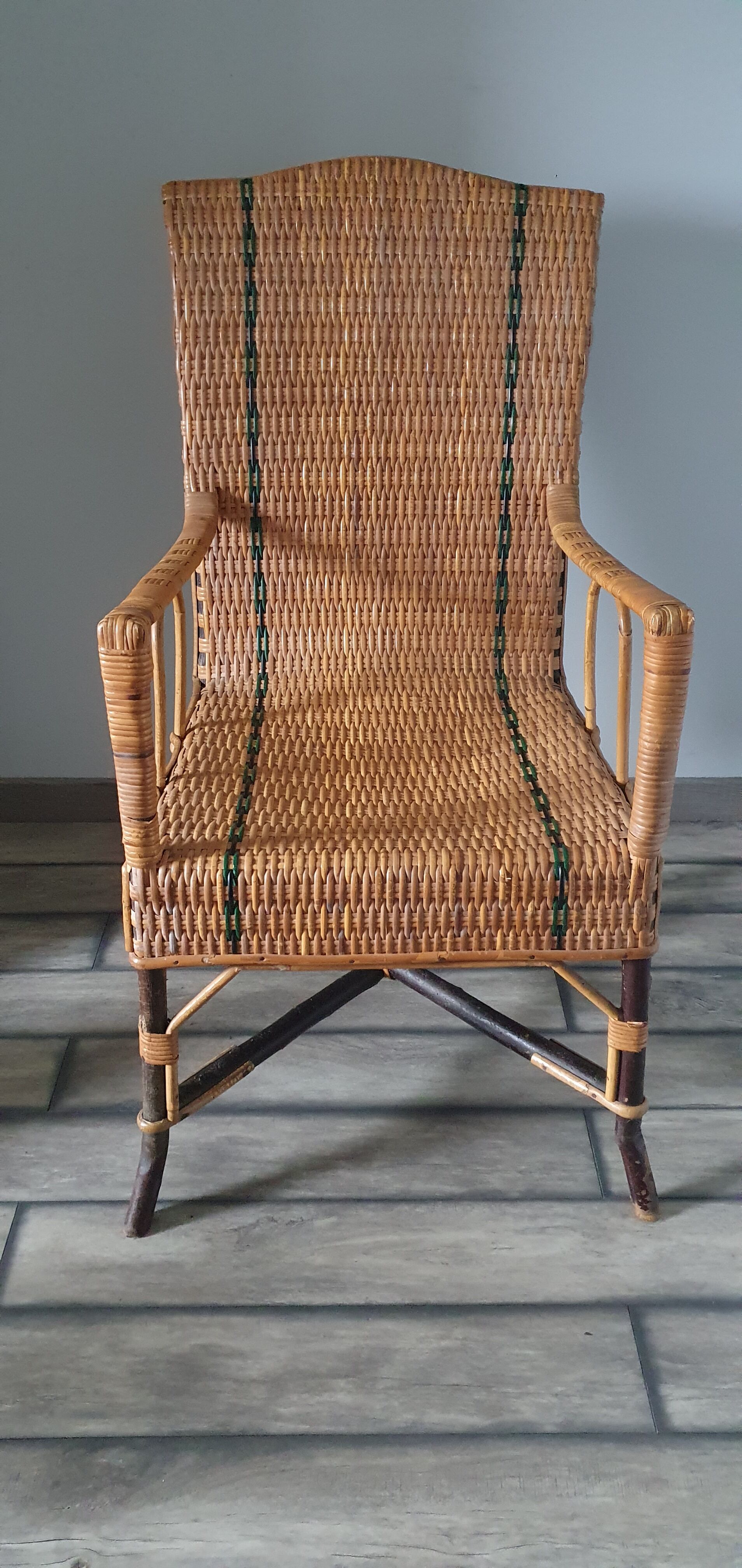Rattan armchair
