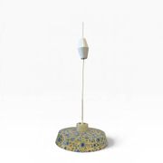 Suspension/lustre/plafonnier vintage bleu à motif floral