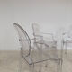 4 fauteuils Louis Ghost par Philippe Starck édition Kartell