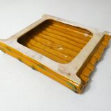 Vintage Vallauris barbotine cheese dish