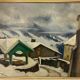 Picart le doux (charles), huile sur panneau paysage de neige signé 1937