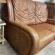 Vintage 2-seater leather sofa