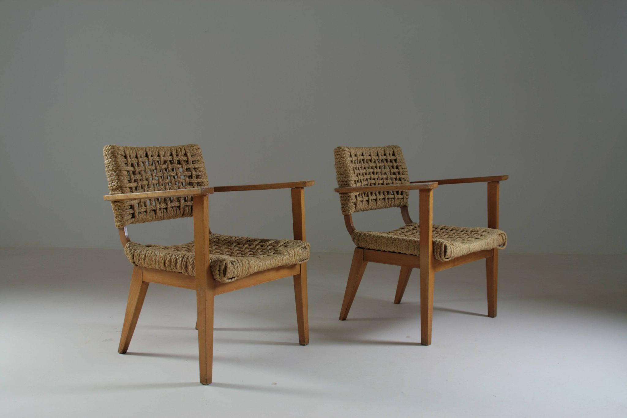 Pair of bridge armchairs Vibo, 1950s France