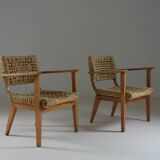 Pair of bridge armchairs Vibo, 1950s France