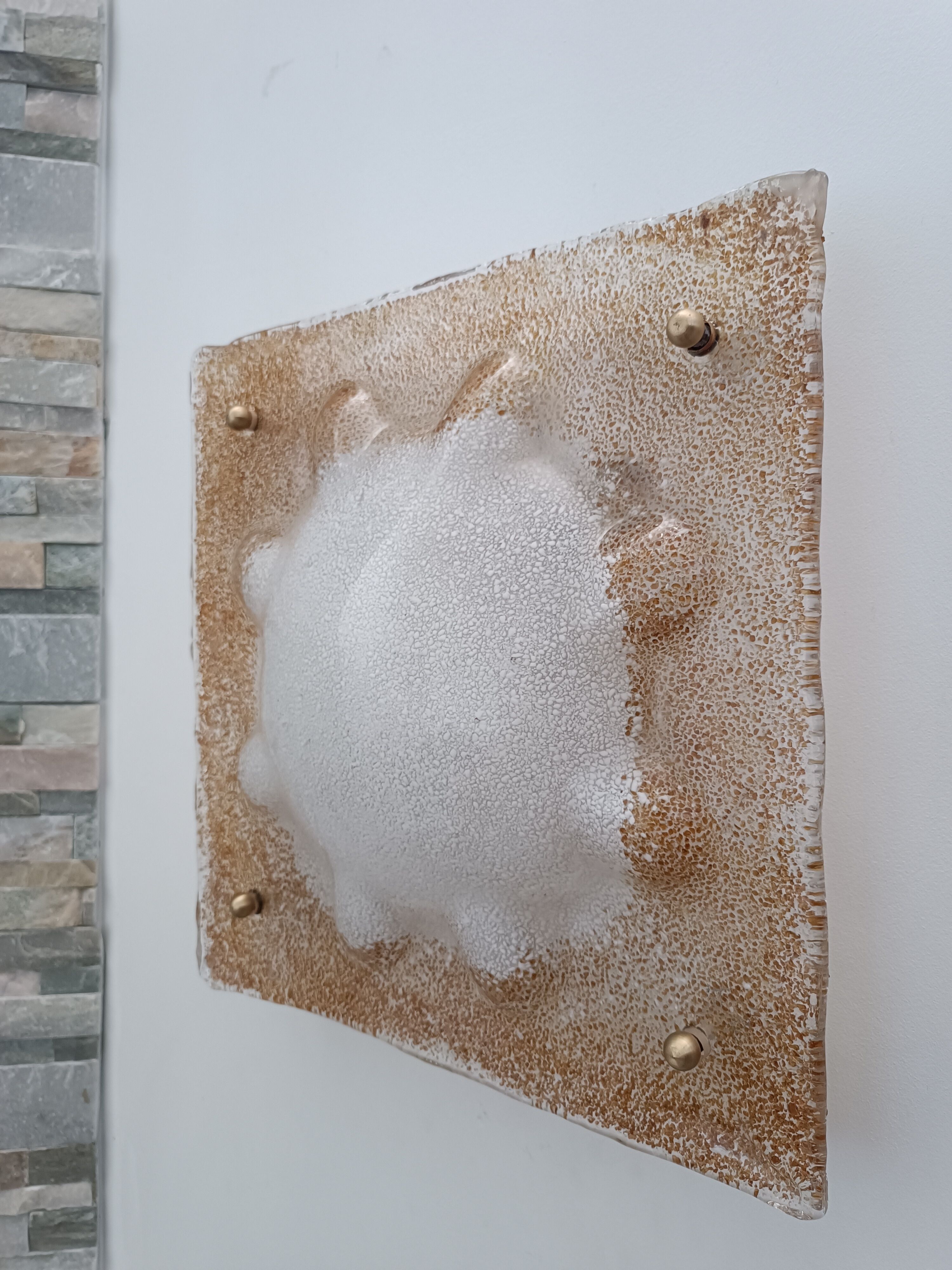 Murano glass wall light by Mazzega 1970s.