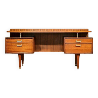 Midcentury G Plan E Gomme Floating Desk / Dressing Table In Walnut. Vintage Modern / Danish Style.