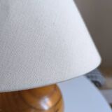 Solid wood ball lamp