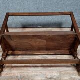 Bench with openwork backrest Louis XIII style 19th century in oak