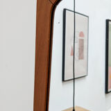 Miroir scandinave en teck vintage