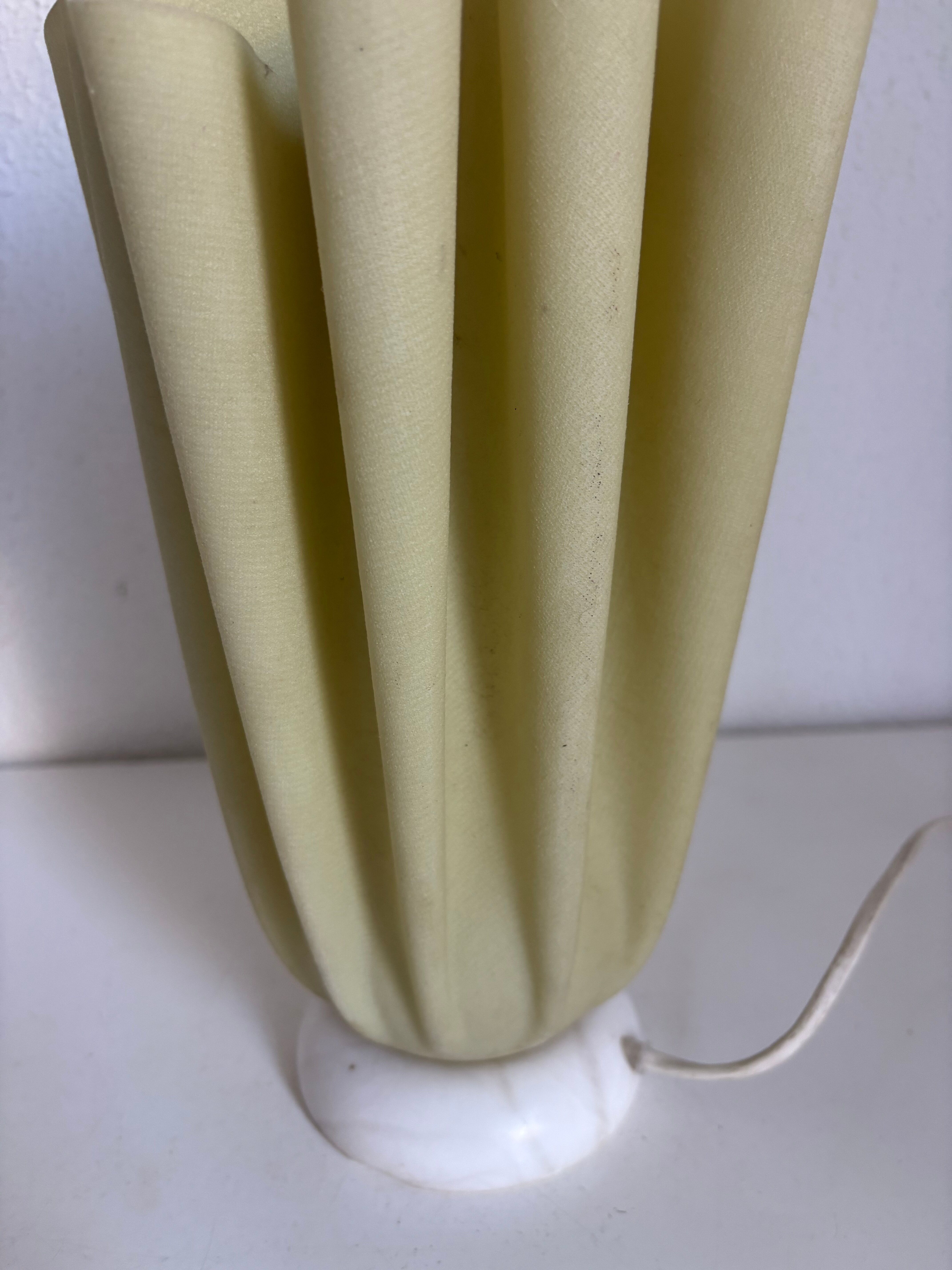 Lampe vintage 1970 de table Ophélie Georgia Jacob vert amande - 37 cm
