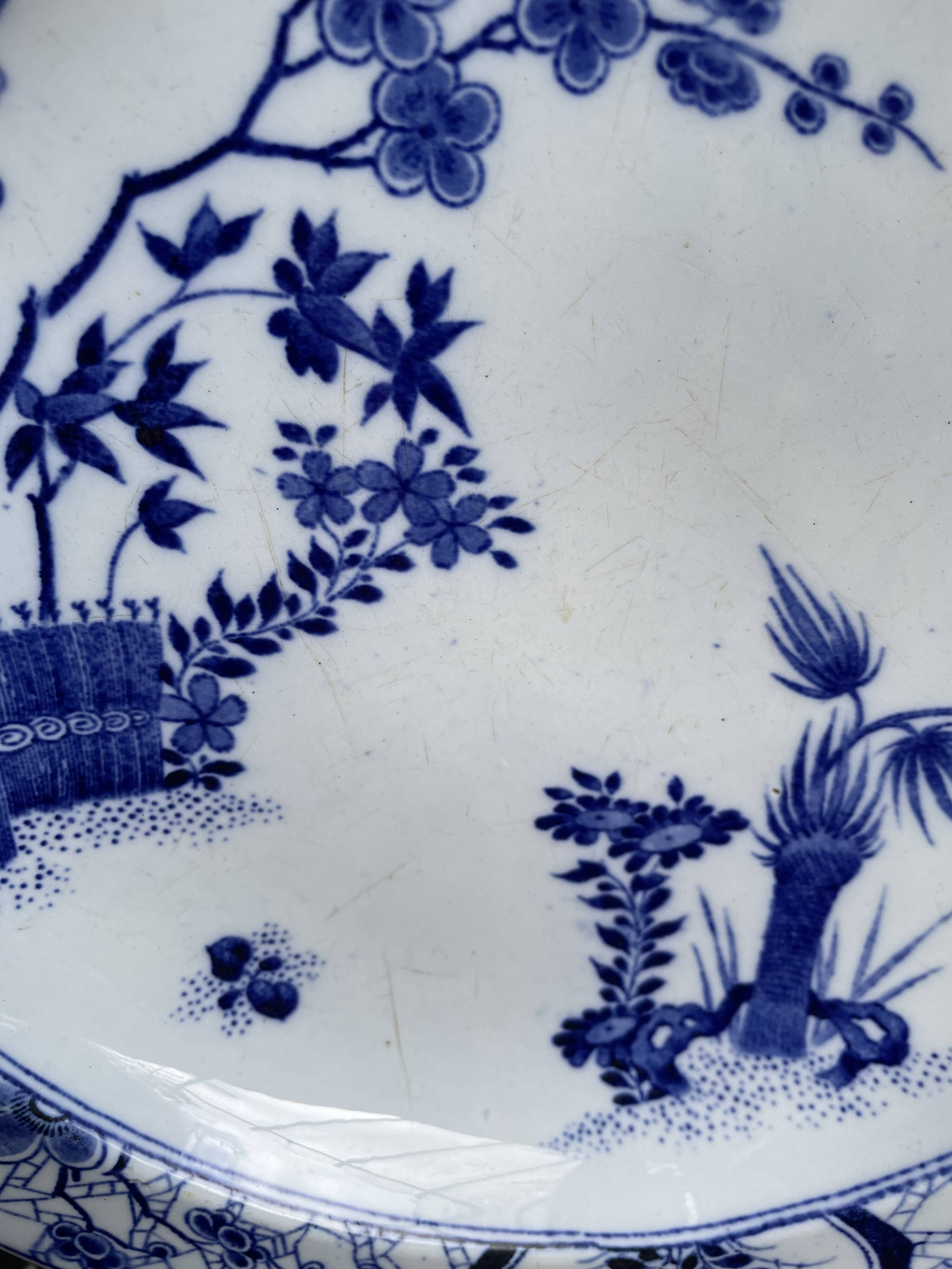 Earthenware compotier Creil & Montereau Japanese service 19th century