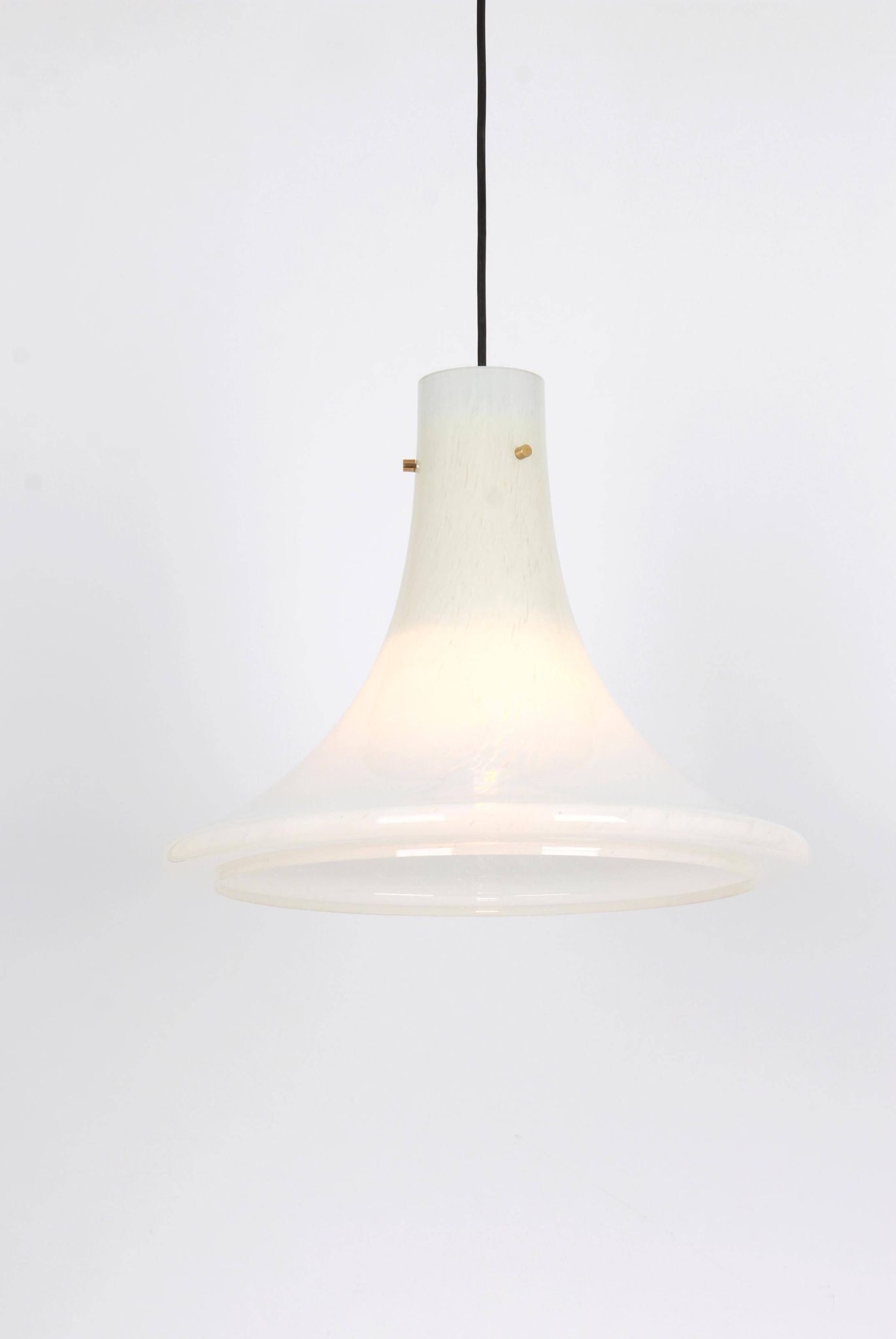 Suspension en verre opalin par Limburg, Allemagne, années 1970