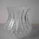 Old globe lamp shade chandelier lighting fixture in glass relief decor 16 cm