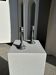 Pair of small fine candlesticks in tin H15.5