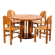 Ranier Daumiller dining room set with 4 chairs and round dining table