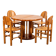 Ranier Daumiller dining room set with 4 chairs and round dining table