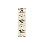 Vintage Geometric Turkish Oushak Hand-Knotted Runner 88x320