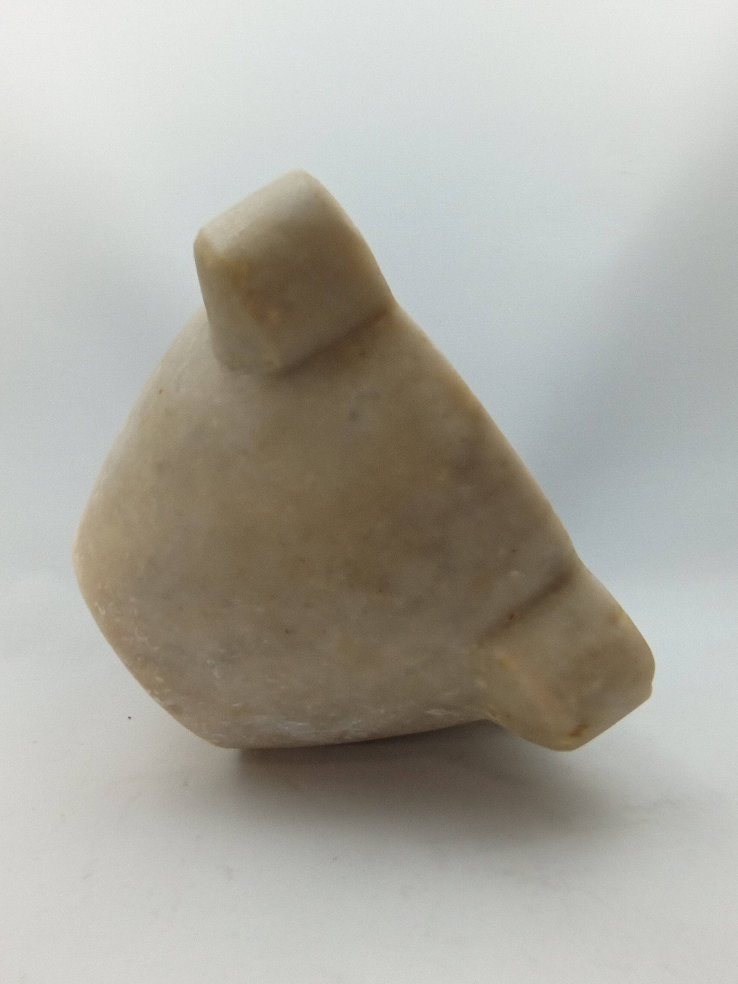 Large alabaster mortar with these two wooden pestles