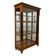 Biedermeier Vitrine in Walnut & Brass with Three Sides Glazed, South Germany, 1830
