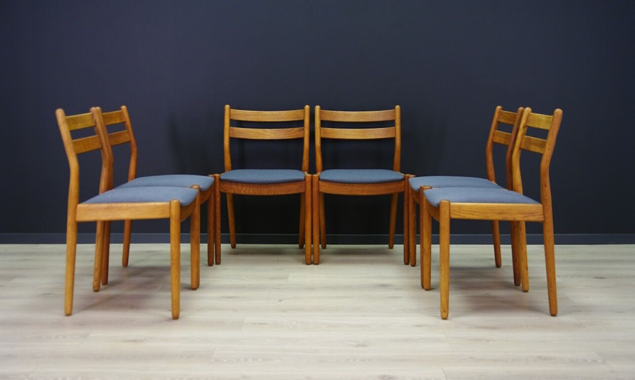 Set of 6 mid century chairs from the 60s / 70s