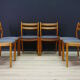 Ensemble de 6 chaises du milieu du siècle des années 60 / 70
