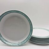 6 assiettes à dessert et le plat de service, graf von henneberg