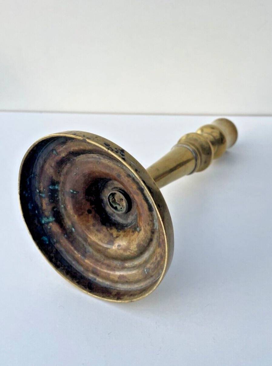 Antique Brass Candle Holder - Elegant, Authentic, Vintage Decor