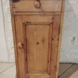 Old bedside table in old pine