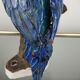 Glazed ceramic parakeet signed Maillard