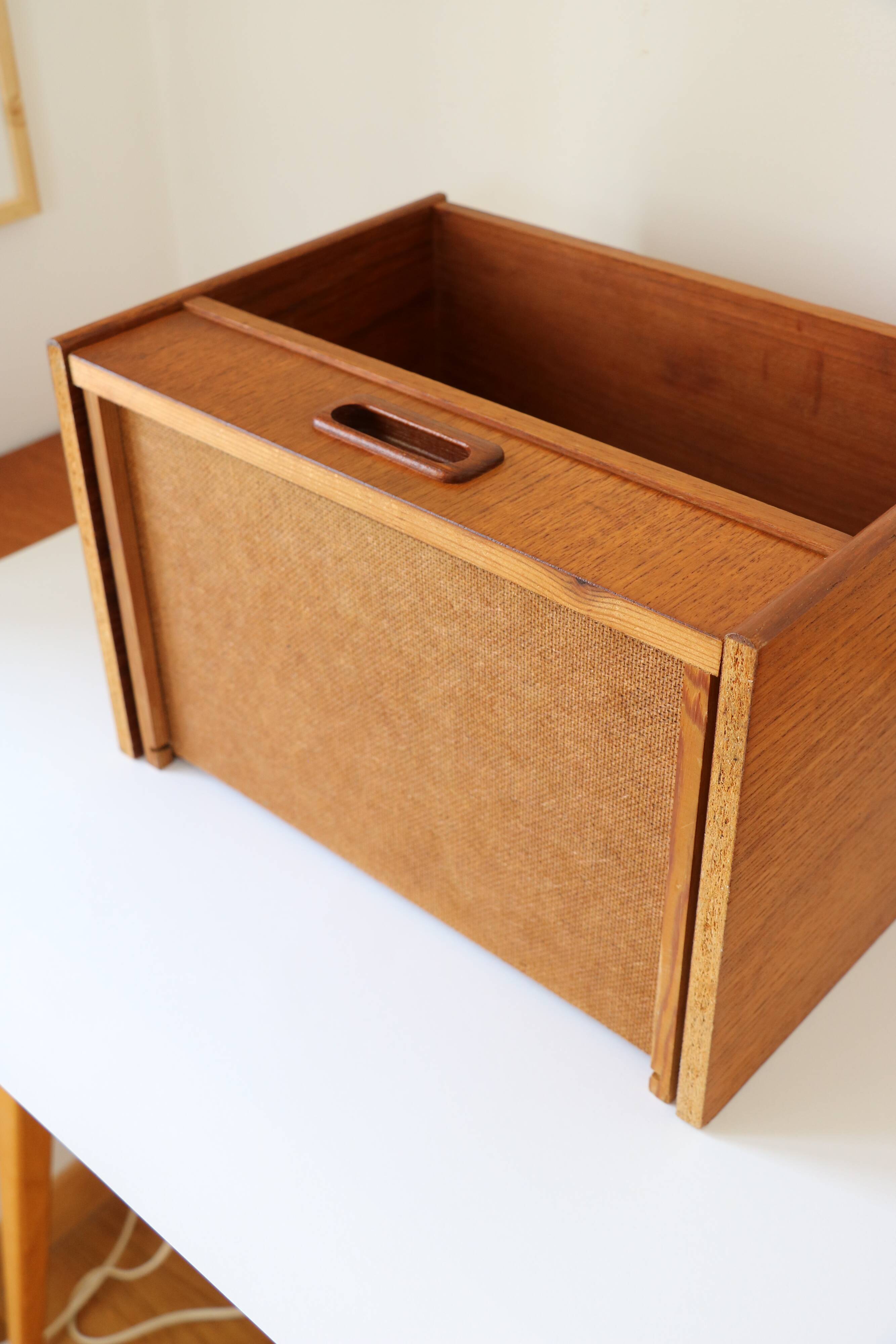 Wall-mounted bedside table with drawer, Scandinavian, 1960.