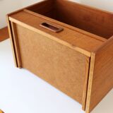 Wall-mounted bedside table with drawer, Scandinavian, 1960.