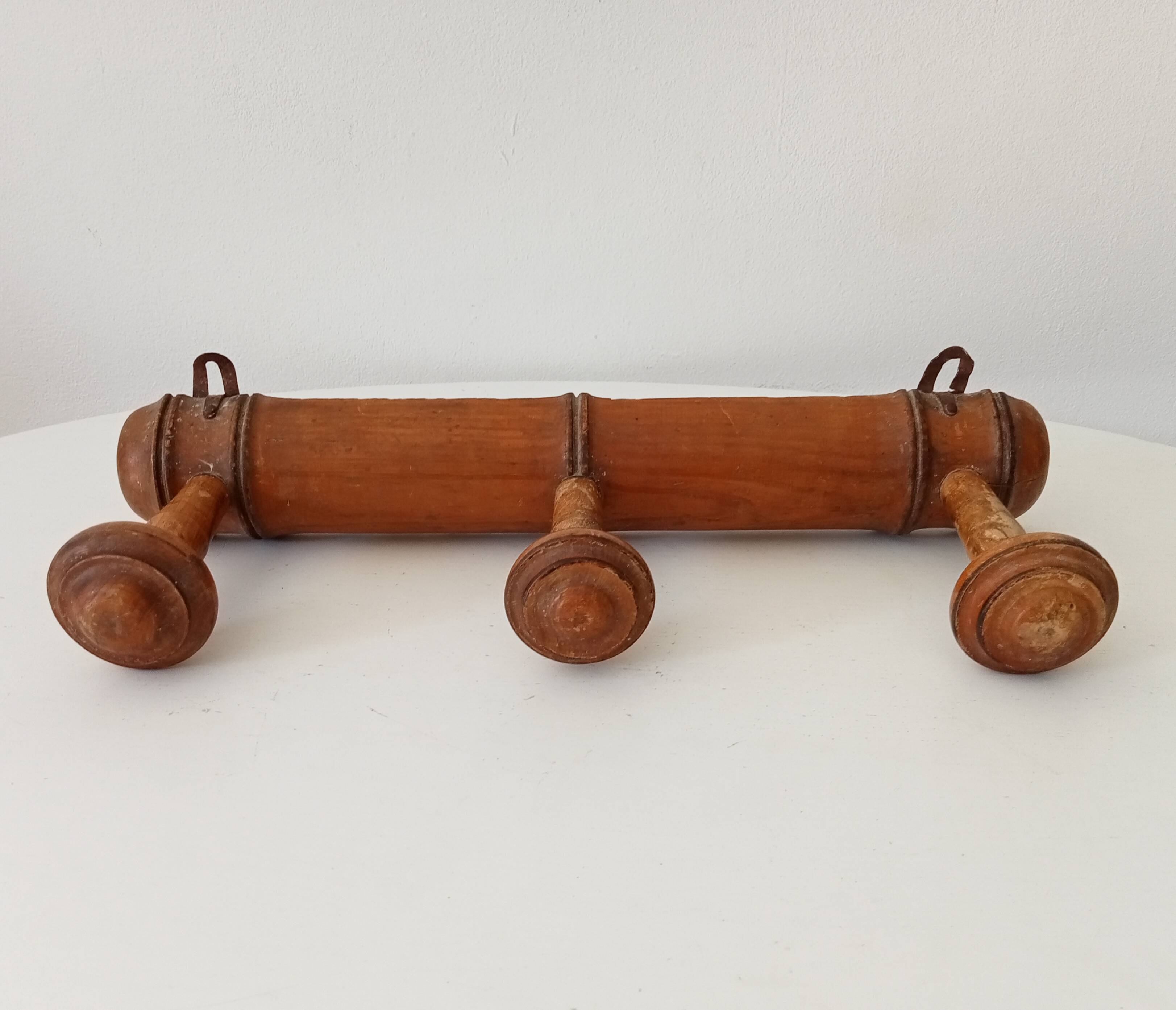 Vintage popular art coat rack from the 1950s