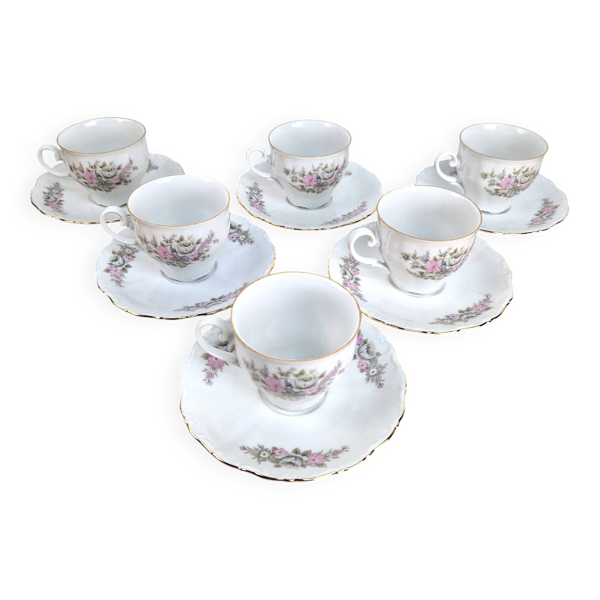 6 tasses à café selfmans vintage