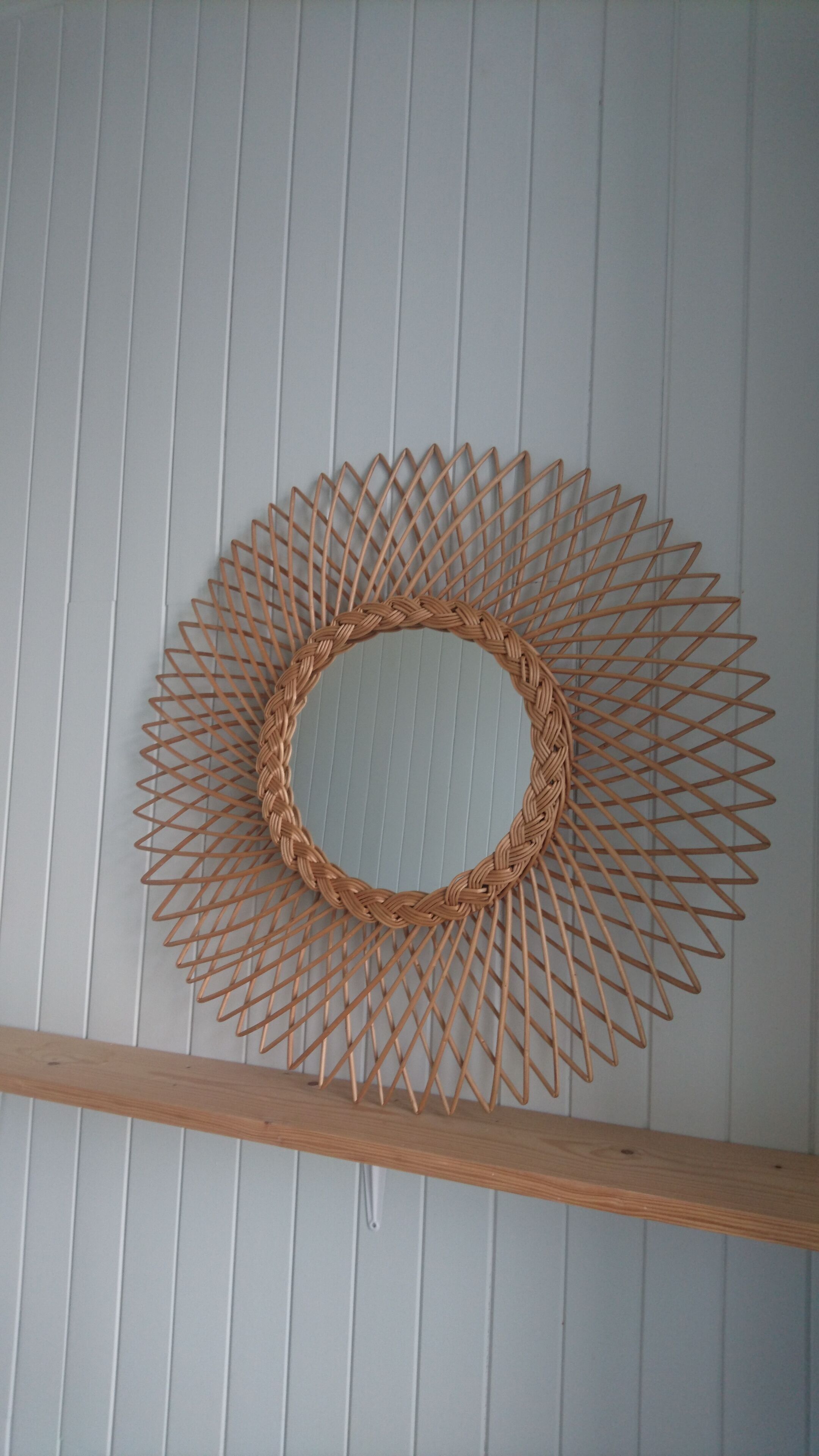 Rattan mirror 69x69cm