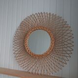 Rattan mirror 69x69cm