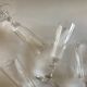 Set of 6 assorted 19th century flat-sided crystal champagne coupes