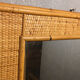 Rattan wicker mirror, 76x57 cm