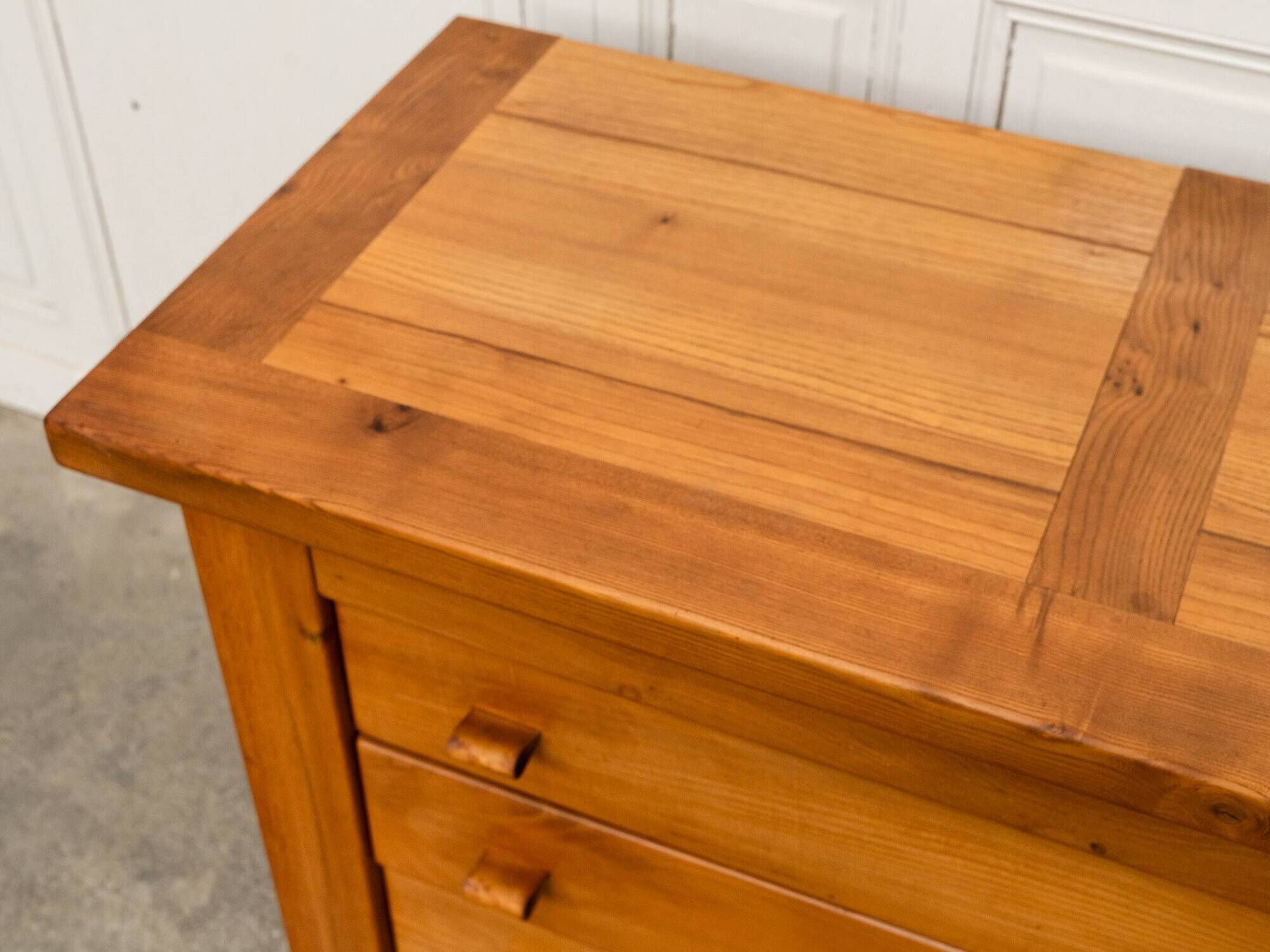 Commode Maison Regain in solid elm, 1960s.