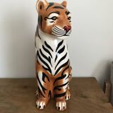 Glazed ceramic tiger 1970
