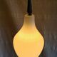 Scandinavian suspension design in white glass and brass - 1950s/60s
