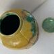 China ginger pot in glazed earth decorated with prunus decoration China XXth