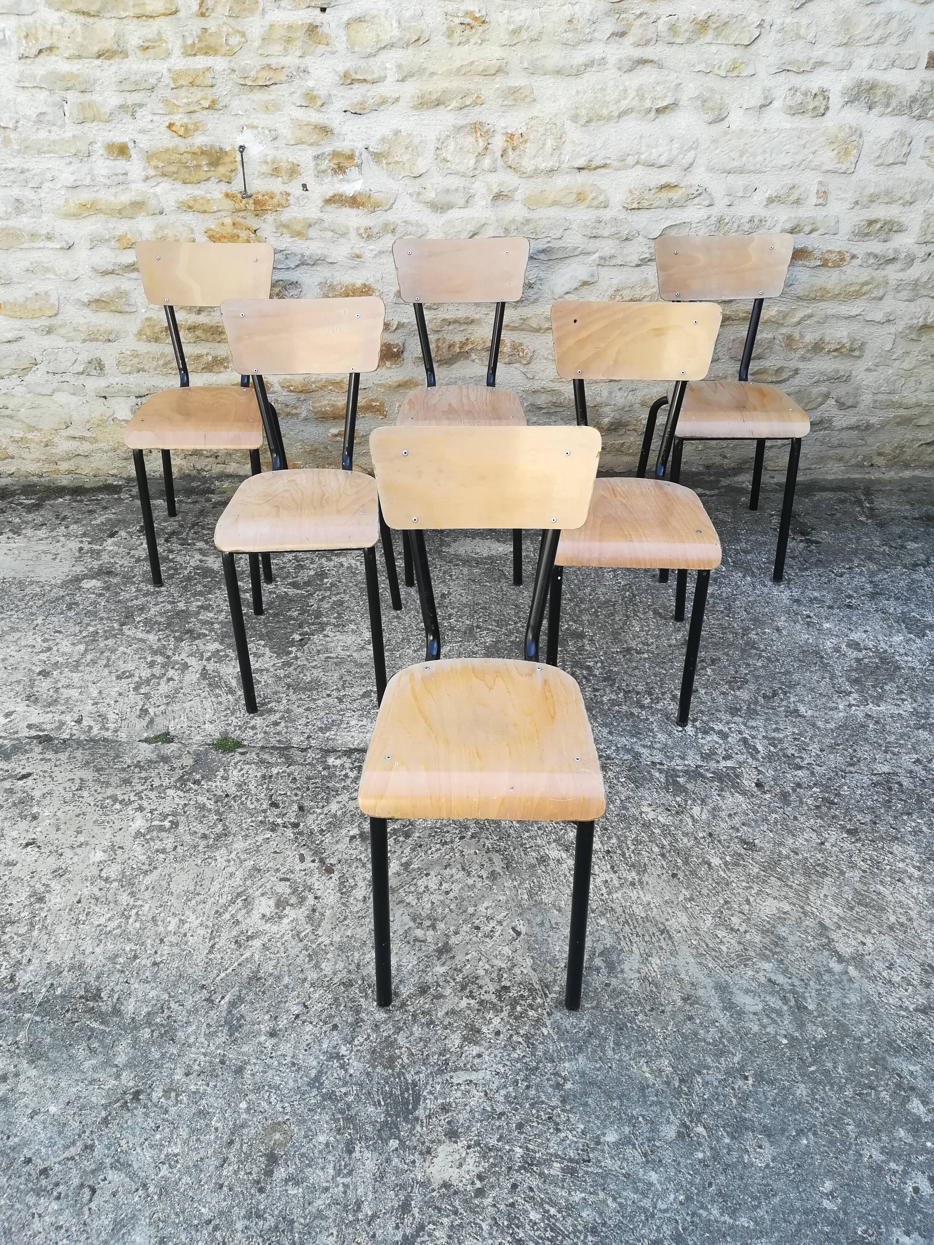 Vintage school chairs