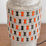 Guido Gambone enamelled ceramic lamp