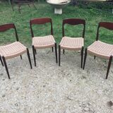 4 Danish chairs 60